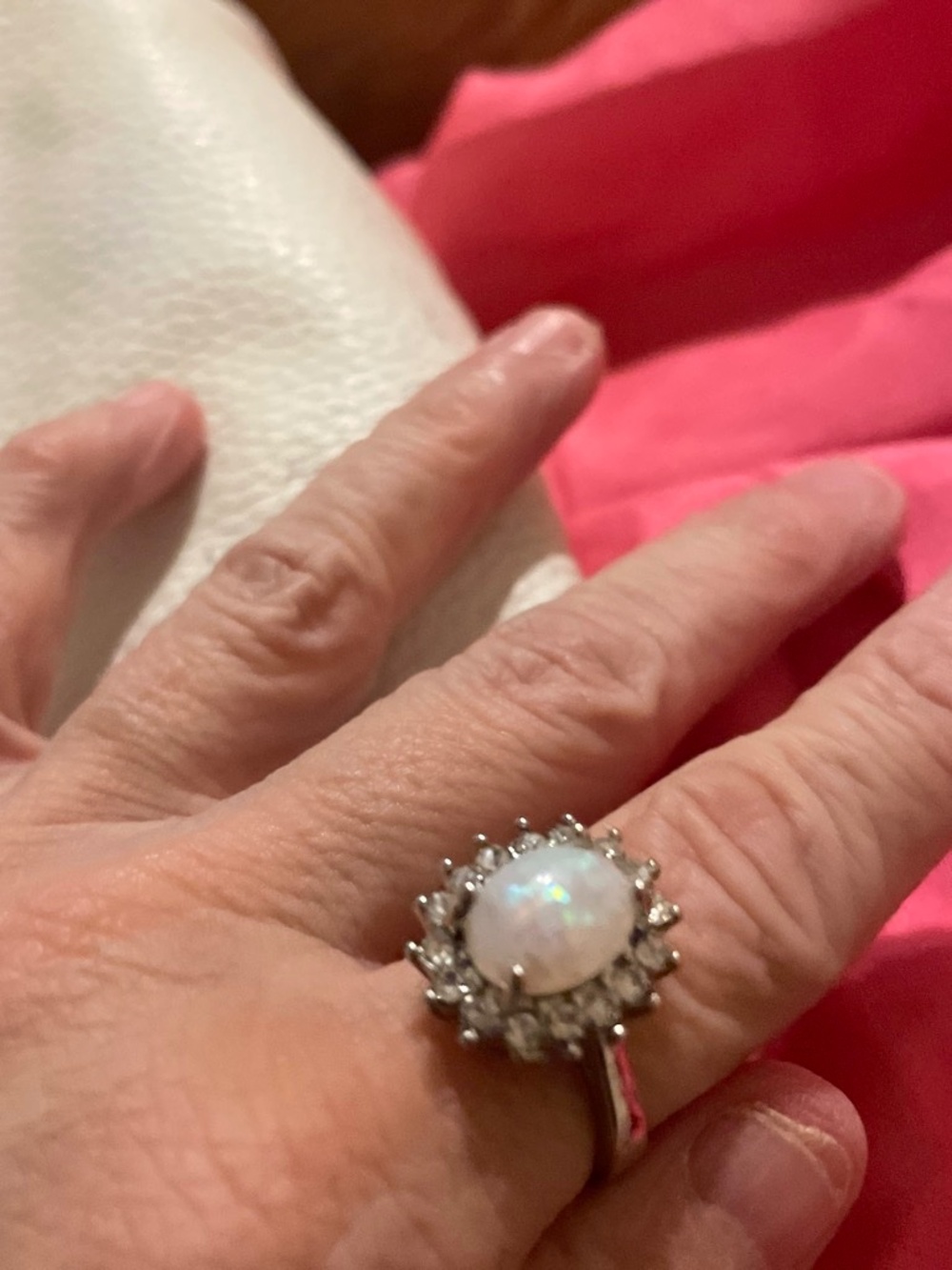cute opal like ring
